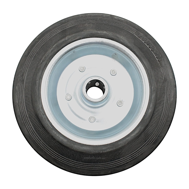 Колесо для візка 200mm (50-100) під вісь Ø20mm, широке, роликовий підшипник фото westvelo.com