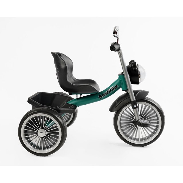 Дитячий велосипед 3-х колісний EVA (піна) Best Trike колеса 10-8, BS-65010 зелений, сталева рама, УКР. ОЗВУЧУВАННЯ, кошик фото westvelo.com
