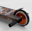 Самокат трюковий Best Scooter «CRASH» 65640 чорно-помаранчевий, HIC-система, пеги, AL диск та дека, колеса PU Ø110mm, ширина керма - 57 см фото westvelo.com
