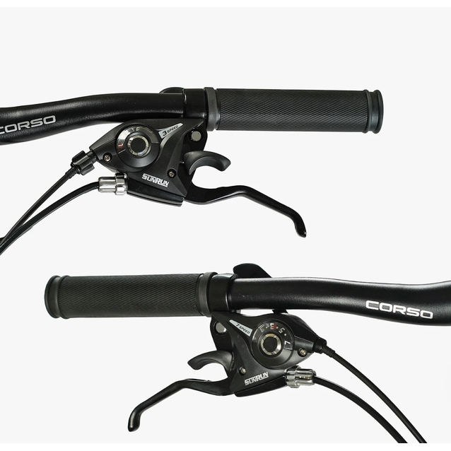 Велосипед 26 ST Corso «SKYWALKER» SW-26312 сталь 15", (к-т SunRun) чорно-червоний фото westvelo.com