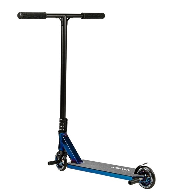 Самокат трюковий Best Scooter «KRAKEN» KR-71078 синій, HIC-система, пеги, AL диск та дека, колеса PU Ø110mm, ширина керма - 58 см фото westvelo.com