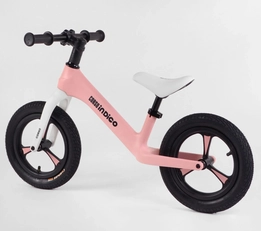 Велобіг 12 Corso надувні колеса, нейлонова рама «INDIGO» D-2635 рожевий