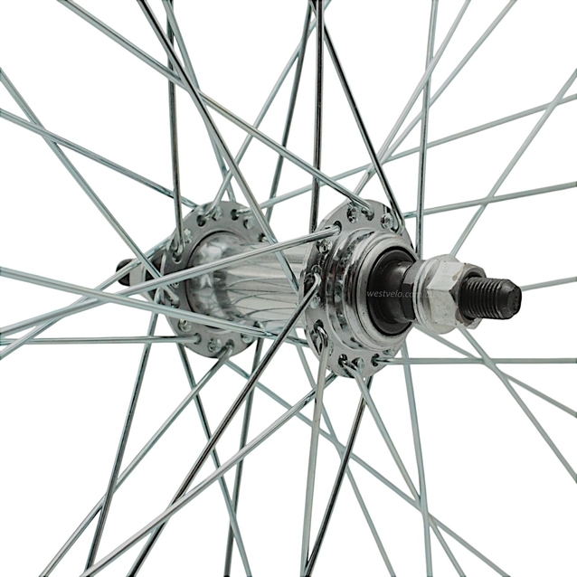 Колесо 24 перед, обід AL 1-ний чорний, втулка М на віночках фото westvelo.com