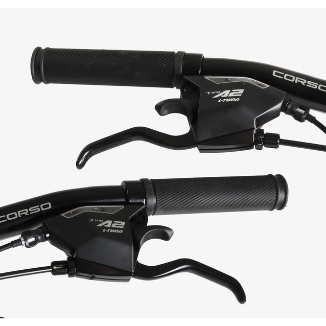 Велосипед 24 AL Corso «PROJECT» R-24119 алюміній 11", (к-т Saiguan) салатовий фото westvelo.com