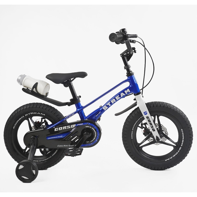 Дитячий велосипед 14 MG Corso «STREAM» SM-70411, магнієва рама, синій фото westvelo.com