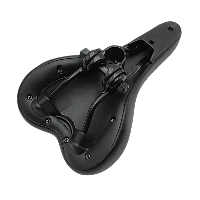 Сідло мтв ARDIS № 954, чорне з синьою полоскою (245х140) фото westvelo.com