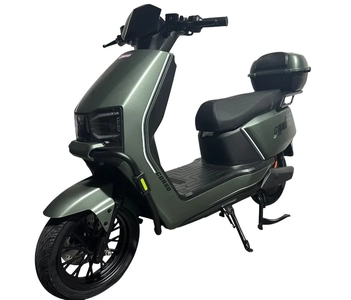 Електроскутер Corso «GRANDE» GR-746079, двигун 2000W, акумулятор  72V 35Ah графеновий, зелений, колеса 12" + 1 ящик. акум