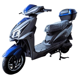 Електроскутер Corso «JOGGER» JG-417009, двигун 1500W, акумулятор 72V/25Ah свинцево-кислотний, сіро-синій + 1 ящик. акум, колеса 10"