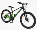 Велосипед 27.5 AL Corso «X-POWER» PW-76300 алюміній 15", (к-т SHIMANO) чорно-салатовий фото westvelo.com