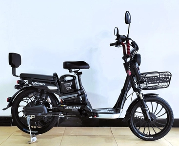 Електровелосипед 20 ST Corso «ATLANT» TL-11547 сталь, двигун 800W, акумулятор 48V20Ah літієвий, чорний