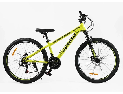 Велосипед 26 ST Corso «GENESIS» T-26049 сталь 13", (к-т SunRun) жовтий