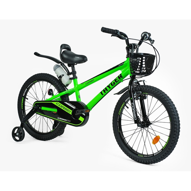 Дитячий велосипед 20 AL Corso «TAYGER» TG-67311 алюмінієва рама салатовий фото westvelo.com