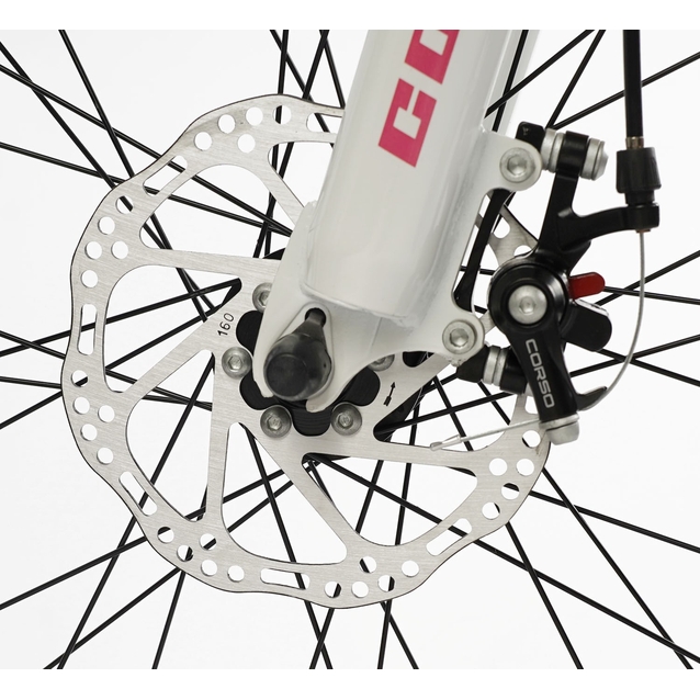 Велосипед 26 AL Corso «PROJECT» R-26176 алюміній 13", (к-т Saiguan) рожевий фото westvelo.com