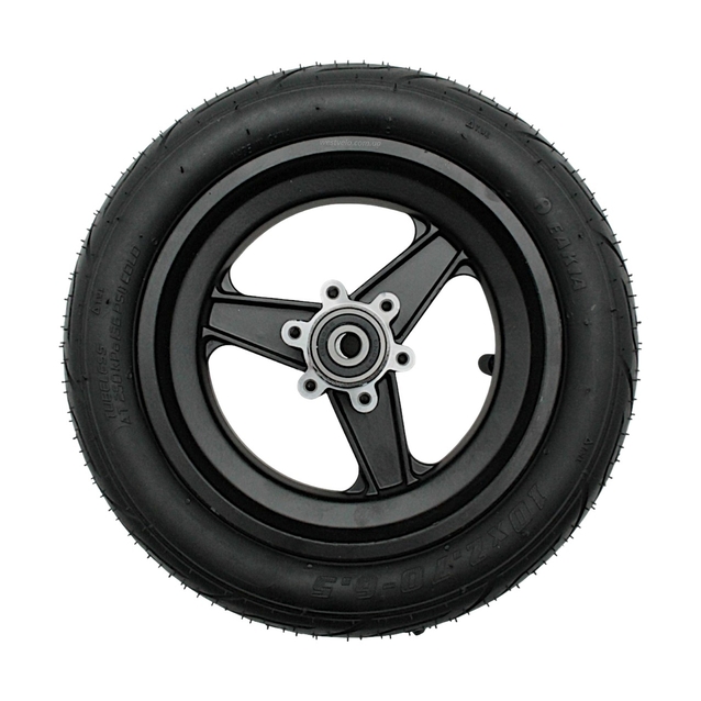 Колесо переднє (10), AL, пром-підшипники (10х30х9) 6200 2RS, під Disk, для електросамоката (10х2.7-6.5) фото westvelo.com