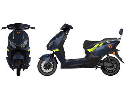 Електроскутер Yadea «GT25» 001, двигун 1400W, акумулятор 72V 23Ah графеновий, синій, колеса 10"