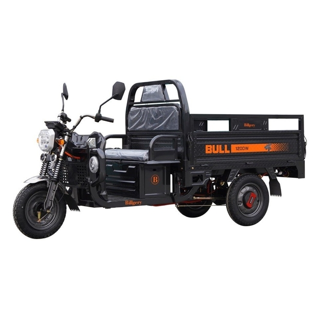 Трицикл РОЗІБРАНИЙ вантажний Corso «TRUCK PRO» BL-924014, двигун 1200W, акумулятор 72V 52Ah графеновий, графітовий 6 МІСЦЬ+2ящик.акум, колеса 12" фото westvelo.com