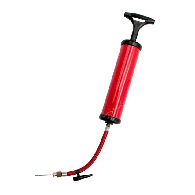 Насос для м'ячів, пластмасовий червоний L-145мм. фото westvelo.com