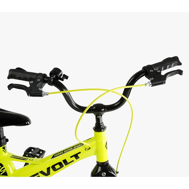 Дитячий велосипед 16 MG Corso «REVOLT» MG-16480, магнієва рама, жовтий фото westvelo.com