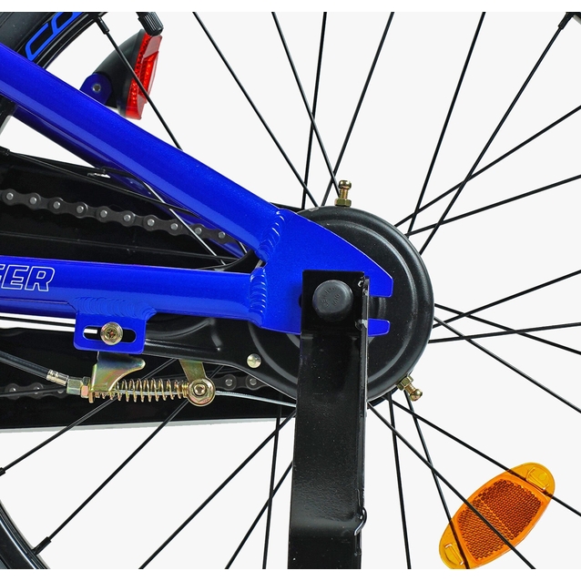 Дитячий велосипед 20 AL Corso «TAYGER» TG-62355 алюмінієва рама синій, ручне гальмо, дод. колеса, дзвоник, бутилочка фото westvelo.com