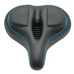Сідло на демпферах з отвором AVANTI 89, чорне м'яке, синя полоска фото westvelo.com