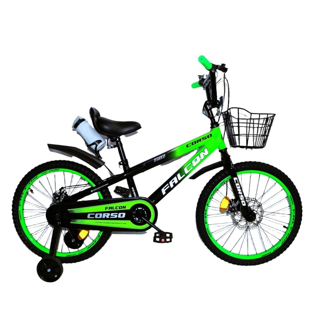 Дитячий велосипед 20 ST Corso «FALCON» FC-20816 дискові гальма, салатовий фото westvelo.com