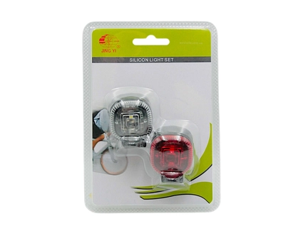 Мигалка силікон JING YI  (JY 3151) перед+зад на батарейці