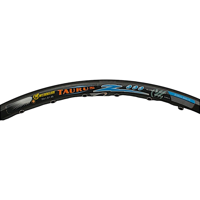 Обід 26 подвійний чорний пістонований Weinmann Taurus 2000 disc 36Н 36спиць анодир.(під диск.гальма)(26х1.5/1.95) 559-19 фото westvelo.com