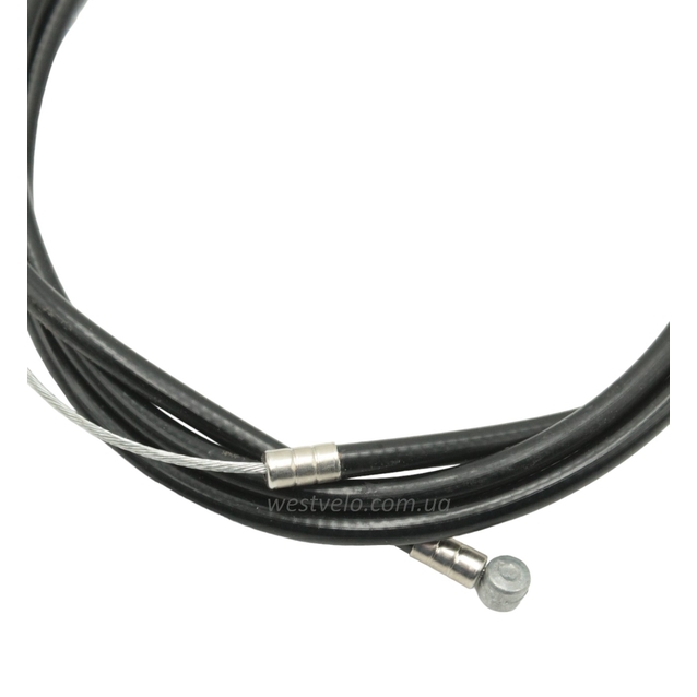 Кожух тросу 1.2-м довгий чорний, з AL наконечниками + гальмівний трос 1.45м фото westvelo.com