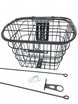 Кошик металевий з кришкою, "28" чорний фото westvelo.com