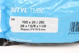Камера турист 28 presta FV 51.5mm DELI TIRE (25-28)