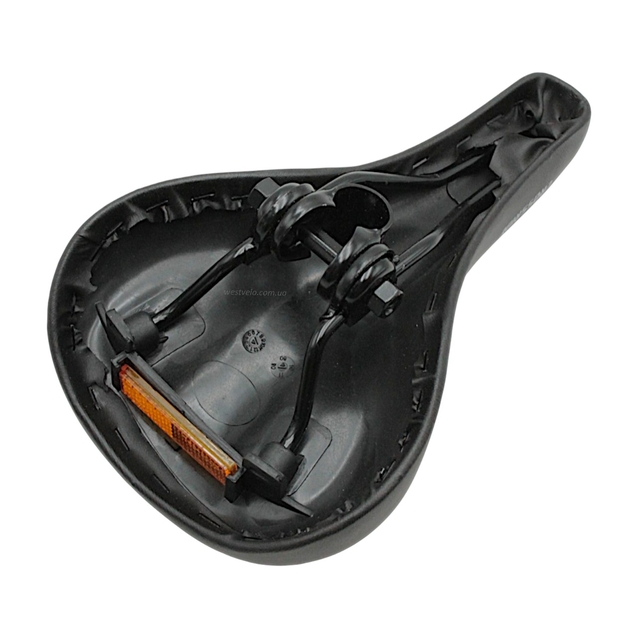 Сідло мтв CROSSRIDE № 088, чорне з катафотом фото westvelo.com