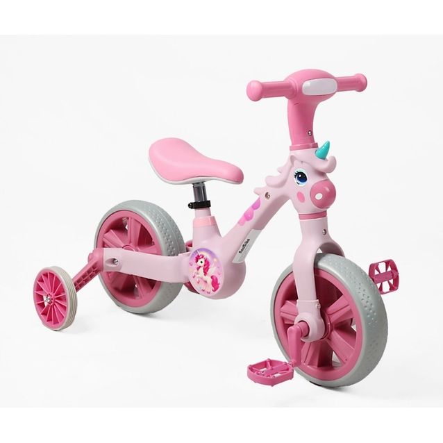 Велобіг-трансформер, 2-кол, 10 Best Trike JM-1071-9 рожевий , музика та підсвічування фото westvelo.com