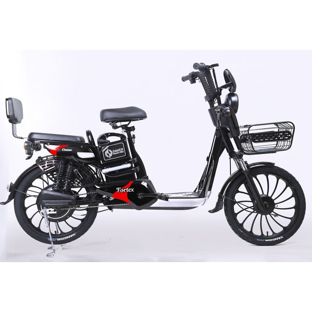 Електровелосипед 20 ST Corso «FORTEX» FR-6732-6 сталь, 500W, акум 48V20AH, чорний фото westvelo.com