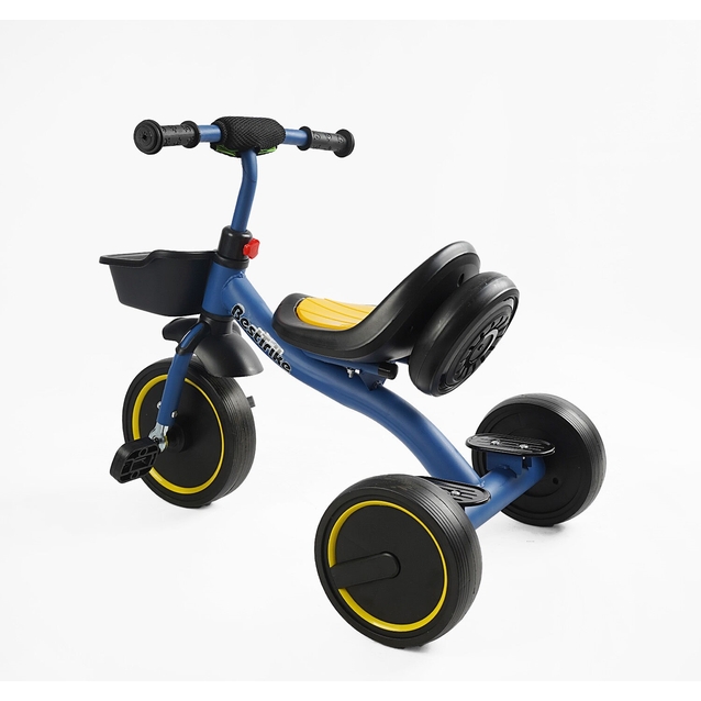 Дитячий велосипед 3-х колісний EVA (піна) Best Trike колеса 10-8, BS-45602 синій, сталева рама, УКР.ОЗВУЧУВАННЯ, світло, кошик фото westvelo.com