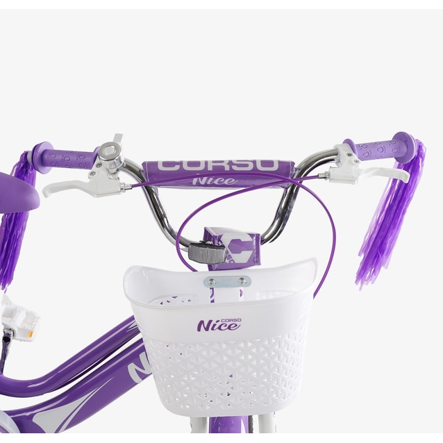 Дитячий велосипед 18 ST Corso «NICE» NC-18100 дискові гальма, фіолетовий фото westvelo.com