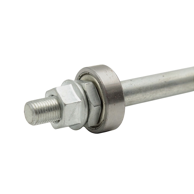 Вісь передньої втулки мтв на пром підшипниках широка L-90мм Ø26. L-150мм фото westvelo.com