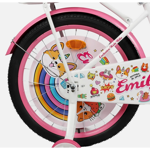 Дитячий велосипед 20 ST Corso «EMILY» ML-76599 біло-рожевий фото westvelo.com