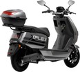 Електроскутер Corso «FLEX» FL-548209 двигун 1500W, акумулятор графеновий 72V 35Ah, сірий, колеса 10" + 1 ящик. акум фото westvelo.com