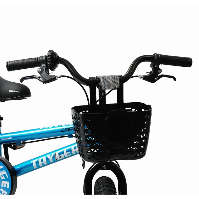 Дитячий велосипед 16 AL Corso «TAYGER» TG-40654 алюмінієва рама, дискові гальма, синій фото westvelo.com