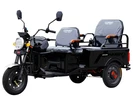 Трицикл РОЗІБРАНИЙ вантажний Corso «HARDY-L» HL-914075, двигун 1200W, акум 72V 36Ah літій-залізо-фосфатний, чорний 4 МІСЦЯ+1 ящик. акум, колеса 12" фото westvelo.com