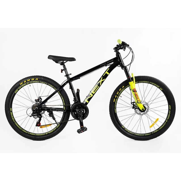 Велосипед 26 AL Corso «NEXT» NX-26167 алюміній 15", (к-т SHIMANO) чорно-жовтий фото westvelo.com