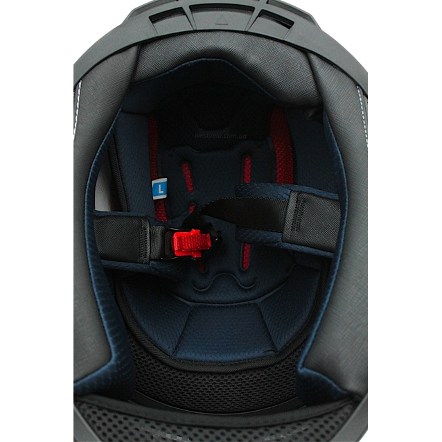 Мото шолом, закритий (L) "221" чорно-зелено-сірий, глянцевий фото westvelo.com