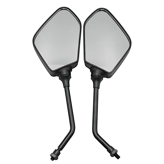 Дзеркало заднього виду П'ятикутні (GP150) (M8 R+R) фото westvelo.com