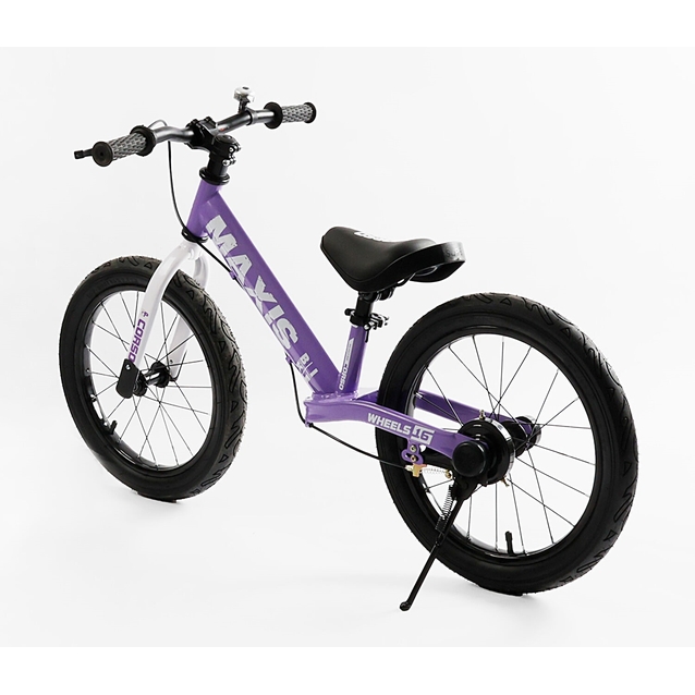 Велобіг 16 Corso надувні колеса, сталева рама «MAXIS» MX-30694 фіолетовий фото westvelo.com