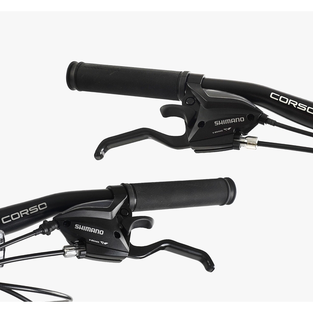 Велосипед 27.5 AL Corso «KORD» KD-02487 алюміній 15.5", (к-т SHIMANO) червоно-срібний фото westvelo.com