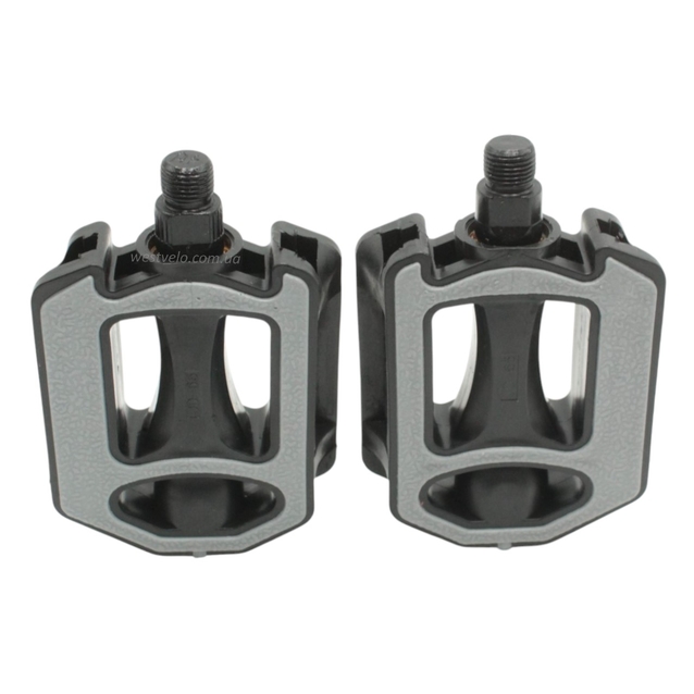 Педалі пластик JD-65, чорно-сірий фото westvelo.com
