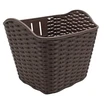 Кошик пластмасовий плетений темно-коричневий фото westvelo.com