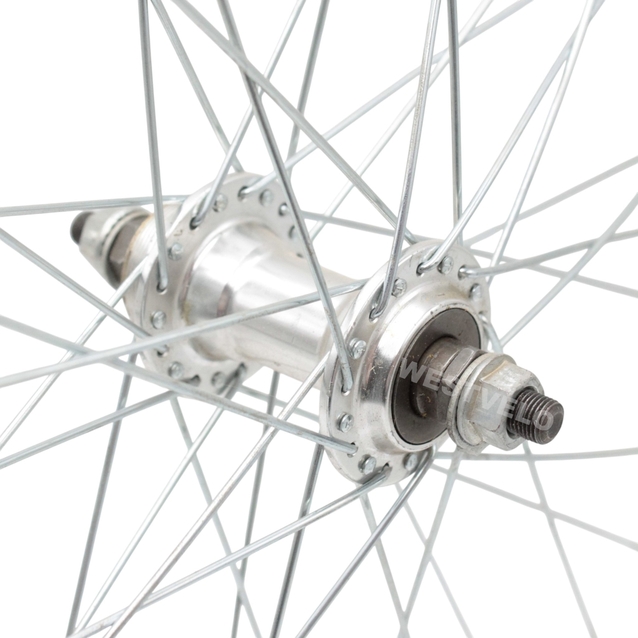 Колесо 24 перед, обід AL 1-ний сірий, втулка AL на віночках, диск різьба фото westvelo.com