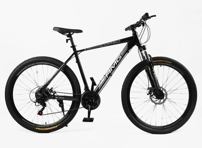 Велосипед 29 AL Corso «AMG» MG-29076 алюміній 21", (к-т SHIMANO) чорний глянець + срібло