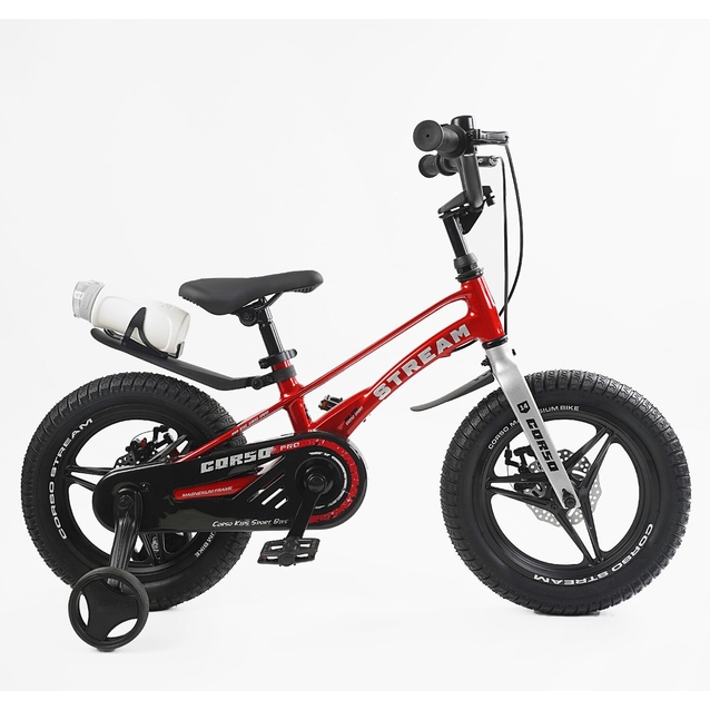 Дитячий велосипед 14 MG Corso «STREAM» SM-96132, магнієва рама, червоний фото westvelo.com
